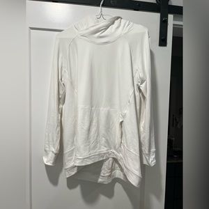 White lululemon jacket. Kangaroo pockets like new. Hung dry.